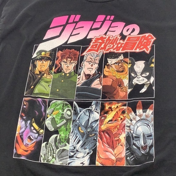 Jojo’s Bizarre Adventure the animation large front logo t shirt size XXL - Picture 2 of 8